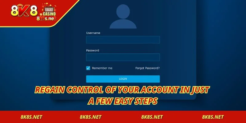Regain control of your account in just a few easy steps