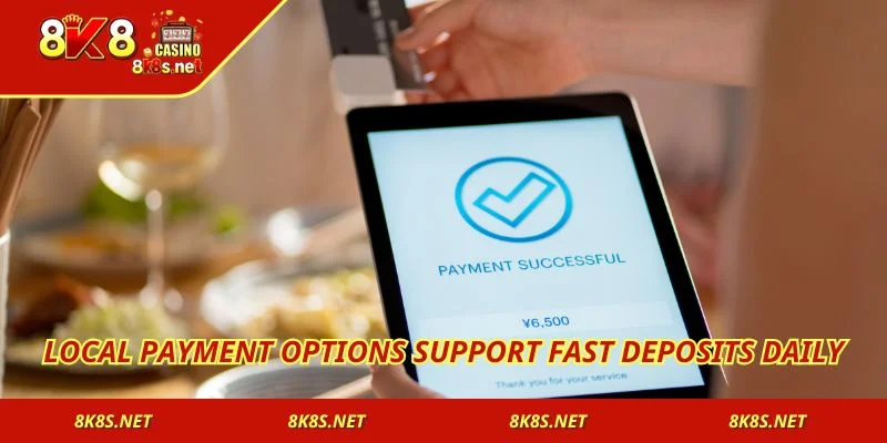 Local payment options support fast deposits daily