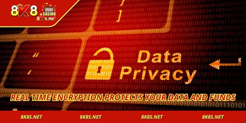 Real time encryption protects your data and funds