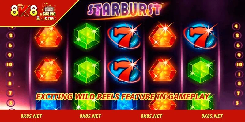 Exciting wild reels feature in gameplay