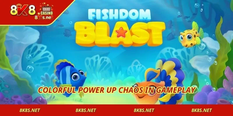 Colorful power up chaos in gameplay
