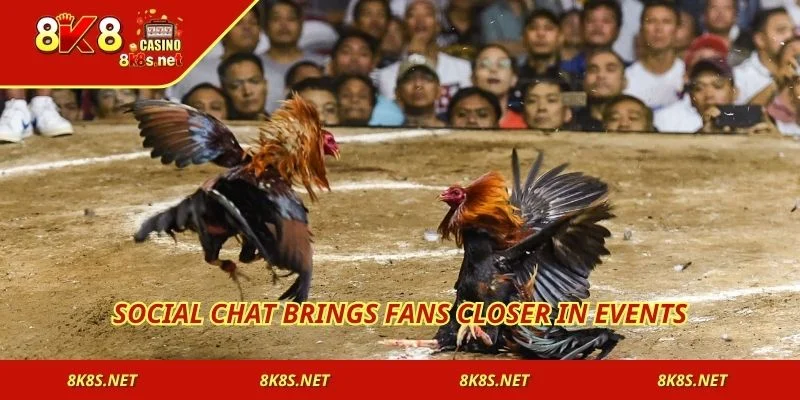 Social chat brings fans closer in events