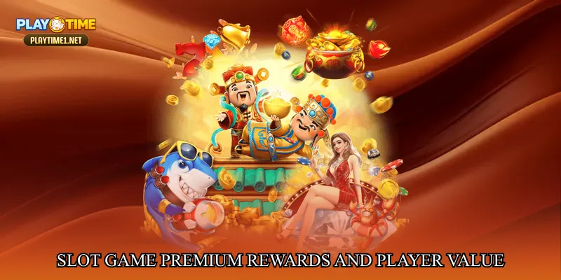 Slot game premium rewards and player value