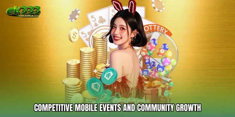 Competitive mobile events and community growth